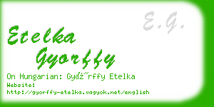 etelka gyorffy business card